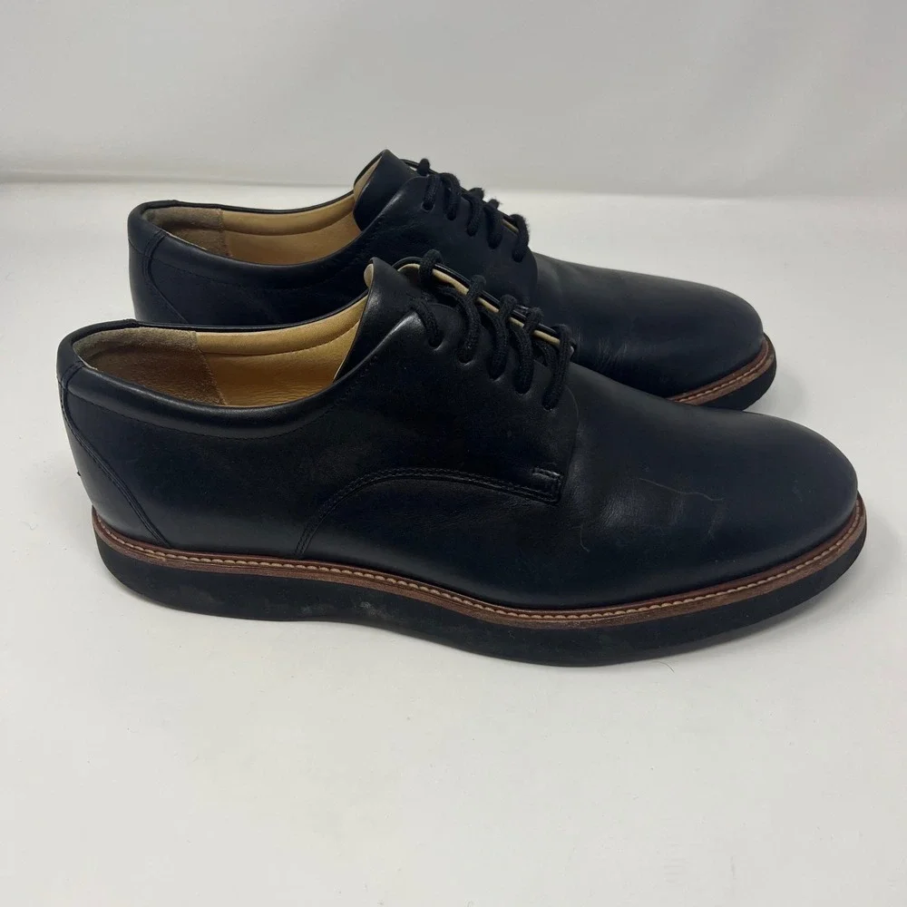 Samuel Hubbard Market Cap Oxford Mens 10.5 W Black Leather Vibram Professional